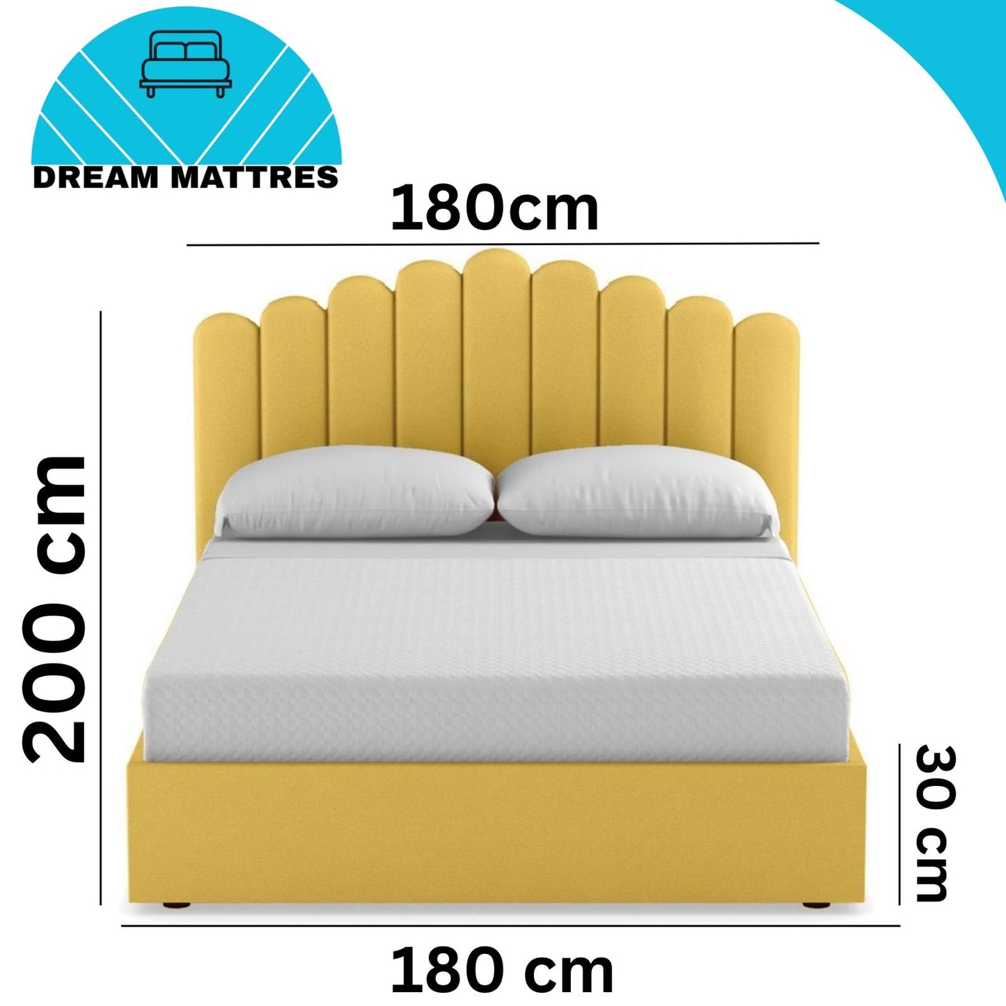 Velvet Bed Modern Glam